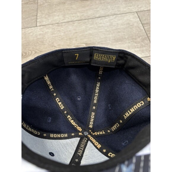 Baseballism Fitted Wool Hat Gray Blue USA Patriotic Baseball Hat Men’s Size 7 - Picture 5 of 6